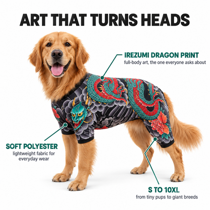 Dragon Tattoo Pet Bodysuit