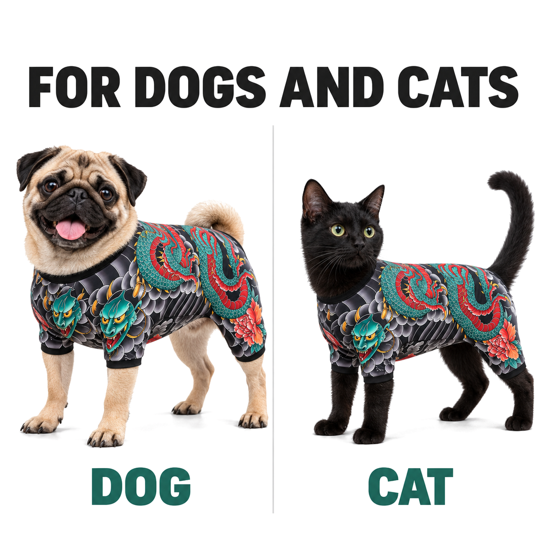 Dragon Tattoo Pet Bodysuit